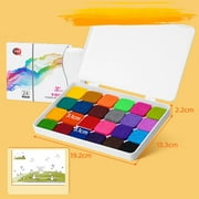Vekome 24 Colors Finger Painting Printing Pigment Colorful Printing Table Finger Printing Tray Kindergarten Children Finger Painting Prints Washable